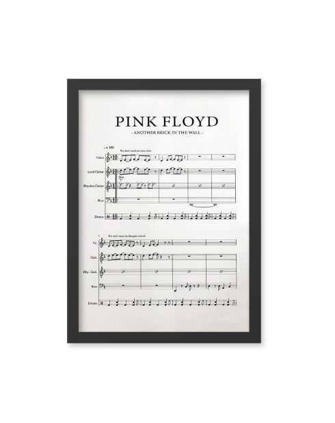 Decoratieve foto ingelijst in veelkleurig MDF 55 x 75 cm