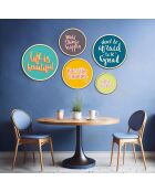 Gerahmte MDF-Dekorplatte (5 Stück)