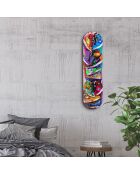 Cuadro decorativo sobre vidrio templado 20 x 80 cm