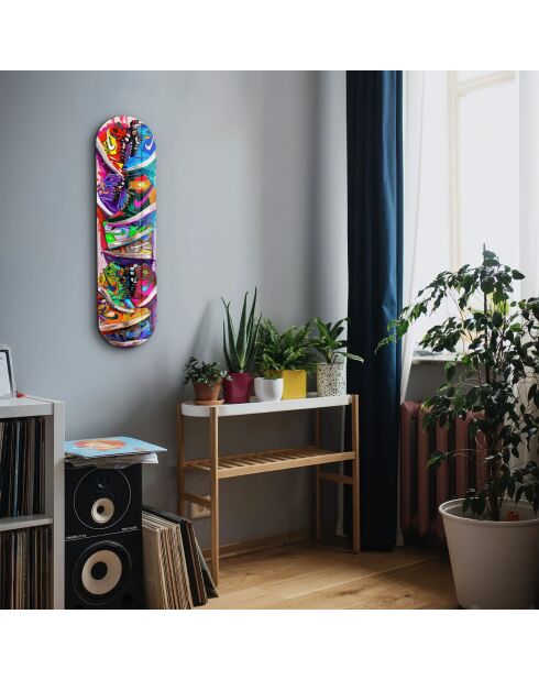 Pittura decorativa su vetro temperato 20 x 80 cm