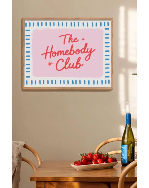 Tableau encadré décoratif multicolore - 33 x 48 cm