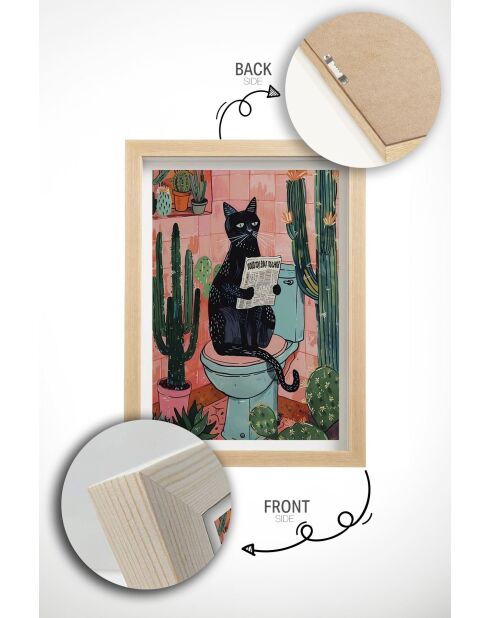 Quadro decorativo con cornice 33 x 48 cm