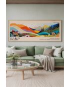 Dekoratives gerahmtes Bild 33 x 70 cm