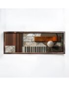 Gerahmte MDF-Dekorplatte 40 x 120 x 3,5 cm