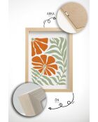 Gerahmtes Dekobild (3 Stück) mehrfarbig 33 x 48 cm