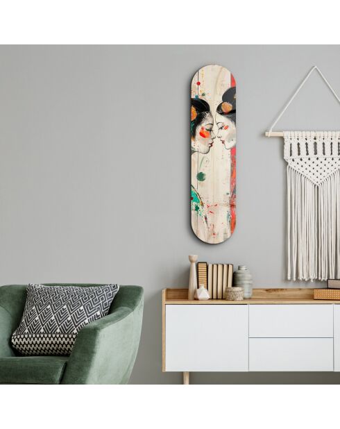 Pittura decorativa su vetro temperato 20 x 80 cm