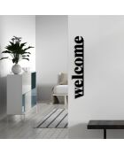 Accessoire mural décoratif en métal noir - 70 x 13 cm