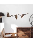 Accesorio decorativo de pared de metal antiguo - 18 x 27 cm