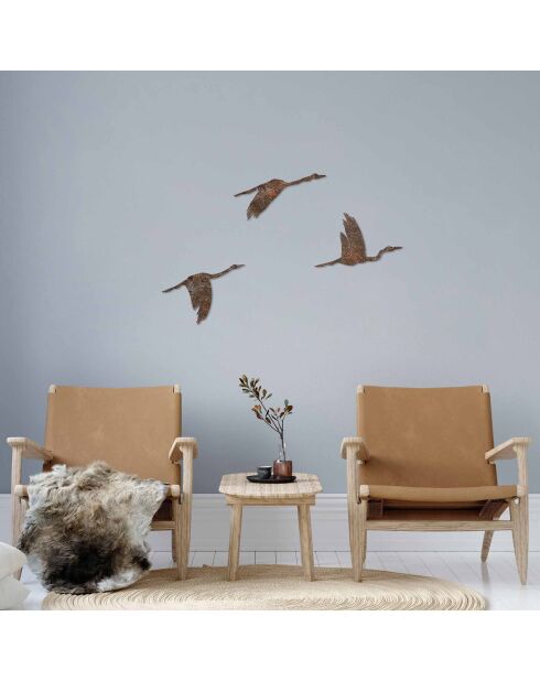 Accesorio decorativo de pared de metal antiguo - 18 x 27 cm