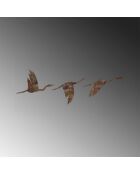 Accesorio decorativo de pared de metal antiguo - 18 x 27 cm