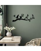 Wandhaak van zwart metaal - 67 x 27 cm