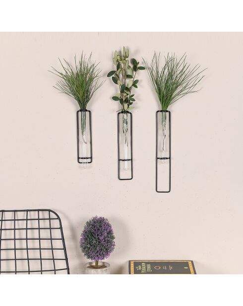 Accessorio decorativo da parete nero - 20 x 25 x 30 cm