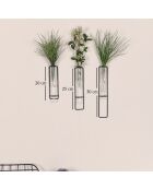 Accessorio decorativo da parete nero - 20 x 25 x 30 cm