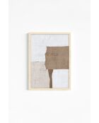 Pannello decorativo con cornice in MDF (3 pezzi) multicolore - 50 x 70 cm