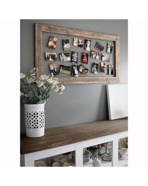 Cintre photo en bois brun - 100 x 60 cm