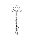 Accessorio decorativo da parete in metallo nero - 21 x 60 cm