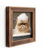 Tableau décoratif encadré en MDF multicolore - 16 x 16 x 2 cm