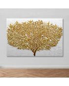 Peinture décorative sur toile multicolore - 100 x 140 cm