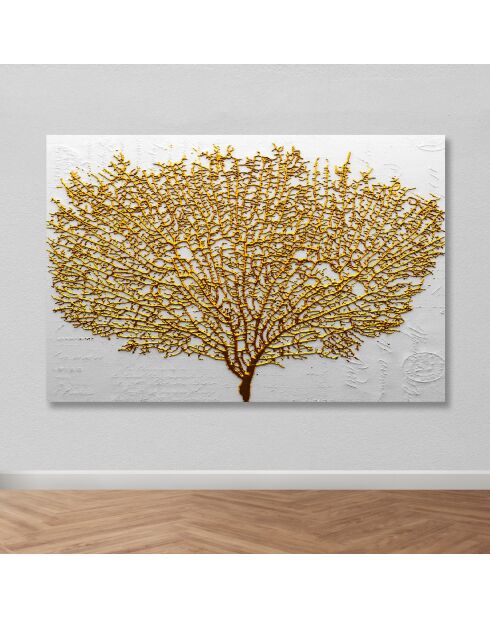 Peinture décorative sur toile multicolore - 100 x 140 cm