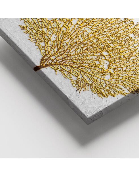 Peinture décorative sur toile multicolore - 100 x 140 cm