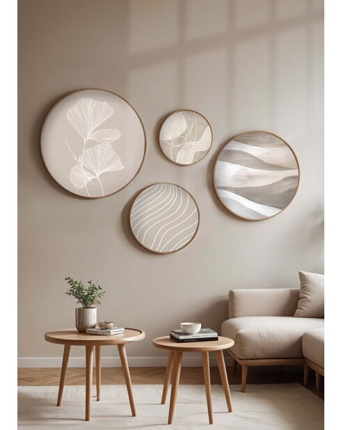 Quadro decorativo con cornice in MDF (4 pezzi) multicolore - 45 x 45 cm