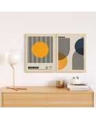 Pannello decorativo incorniciato in MDF (2 pezzi) multicolore - 20 x 30 cm