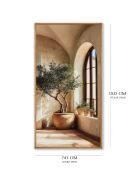 Tableau décoratif encadré en MDF multicolore - 120 x 50 cm