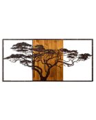 Mehrfarbiges dekoratives Wandzubehör aus Holz - 147 x 70 cm