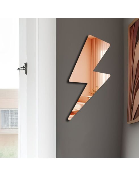 Dekorativer Spiegel aus Roségold - 29 x 60 cm