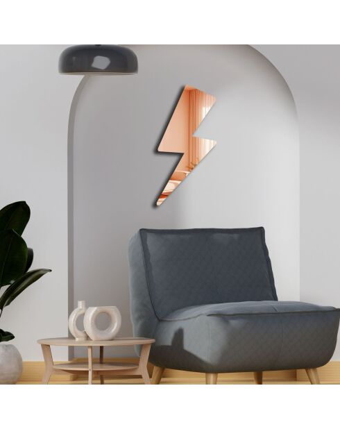 Dekorativer Spiegel aus Roségold - 29 x 60 cm