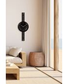 Horloge murale décorative noir - 30 x 80 cm