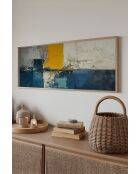 Pannello decorativo incorniciato in MDF multicolore - 50 x 120 cm