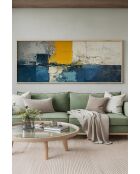 Pannello decorativo incorniciato in MDF multicolore - 50 x 120 cm