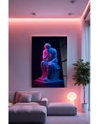 Pittura decorativa su vetro temperato multicolore - 50 x 70 cm