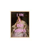 Pannello decorativo incorniciato in MDF multicolore - 50 x 70 cm