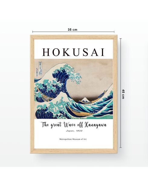 Tableau encadré décoratif multicolore - 35 x 45 cm