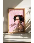 Tableau décoratif encadré en MDF multicolore - 50 x 70 cm