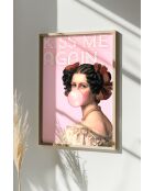 Tableau décoratif encadré en MDF multicolore - 50 x 70 cm