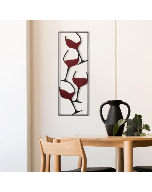 Accessoire décoratif en métal multicolore - 32 x 5 x 90 cm