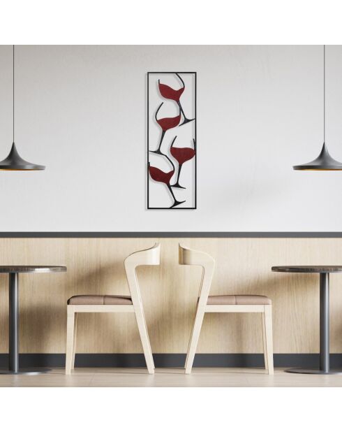 Accessoire décoratif en métal multicolore - 32 x 5 x 90 cm