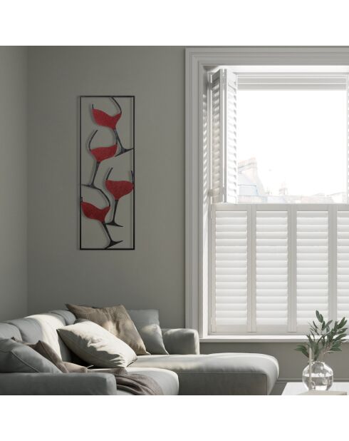 Accessoire décoratif en métal multicolore - 32 x 5 x 90 cm