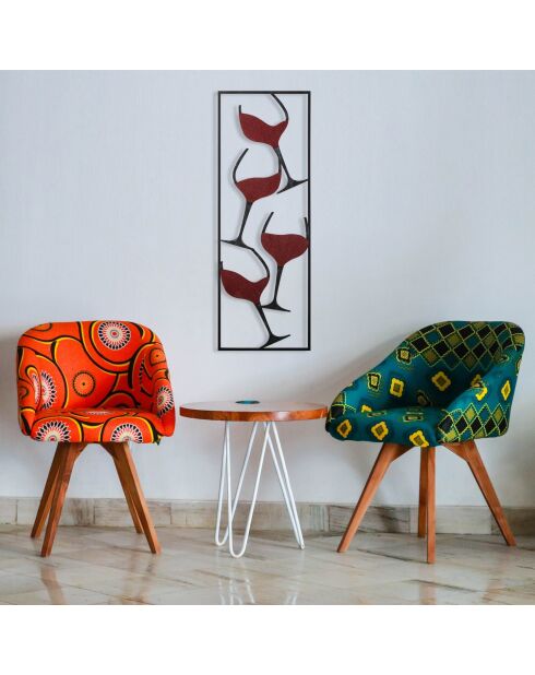 Accessoire décoratif en métal multicolore - 32 x 5 x 90 cm