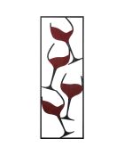 Accessorio decorativo in metallo multicolore - 32 x 5 x 90 cm