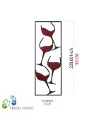 Accessorio decorativo in metallo multicolore - 32 x 5 x 90 cm