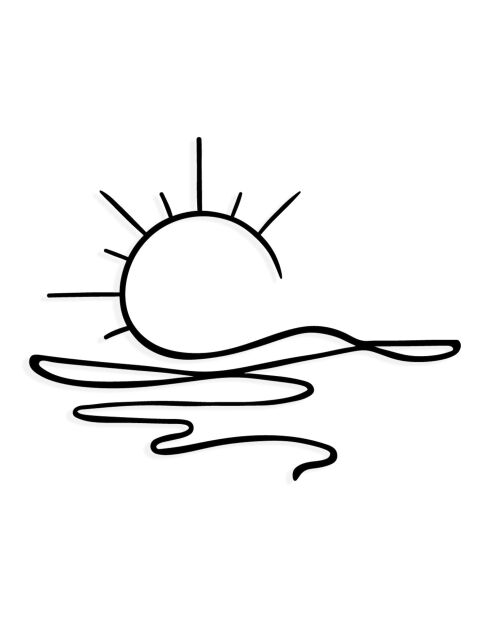 Accessorio decorativo da parete in metallo nero - 55 x 44 cm