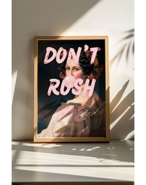 Tableau décoratif encadré en MDF multicolore - 50 x 70 cm