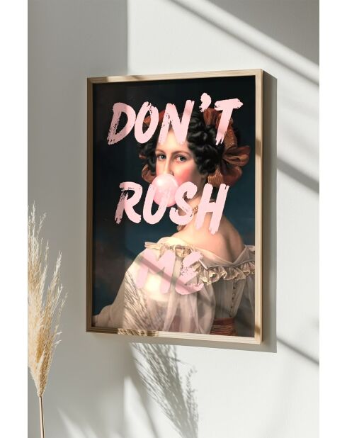 Tableau décoratif encadré en MDF multicolore - 50 x 70 cm