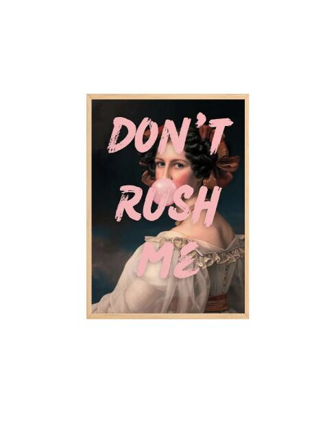 Tableau décoratif encadré en MDF multicolore - 50 x 70 cm