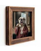 Tableau décoratif encadré en MDF multicolore - 16 x 16 x 2 cm