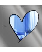 Espejo decorativo azul - 43 x 48 cm